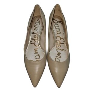 Sam Edelman Beige Pointed Toe Heels